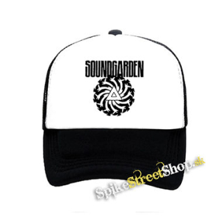 SOUNDGARDEN - Badmotorfinger - čiernobiela sieťkovaná šiltovka model "Trucker"