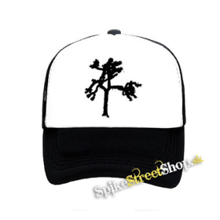 STROM - čiernobiela sieťkovaná šiltovka model "Trucker"