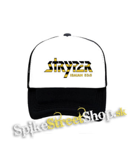 STRYPER - Logo - čiernobiela sieťkovaná šiltovka model "Trucker"