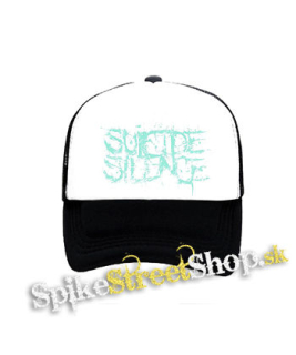 SUICIDE SILENCE - čiernobiela sieťkovaná šiltovka model "Trucker"