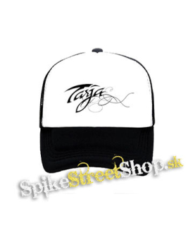 TARJA - Logo - čiernobiela sieťkovaná šiltovka model "Trucker"