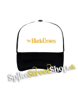THE BLACK CROWES - Logo - čiernobiela sieťkovaná šiltovka model "Trucker"