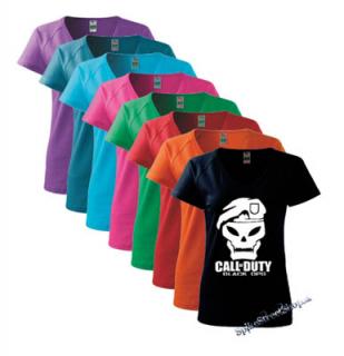 CALL OF DUTY - Skull - farebné dámske tričko