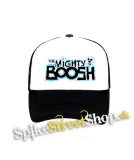 THE MIGHTY BOOSH - čiernobiela sieťkovaná šiltovka model "Trucker"