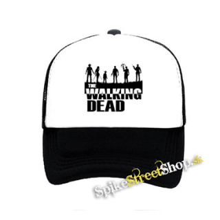 THE WALKING DEAD - Silhouette - čiernobiela sieťkovaná šiltovka model "Trucker"