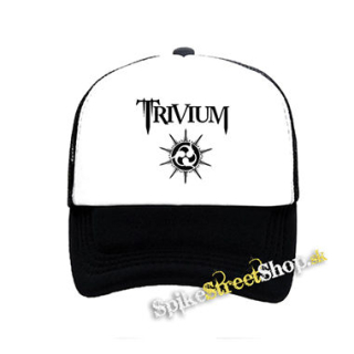 TRIVIUM - White Logo - čiernobiela sieťkovaná šiltovka model "Trucker"