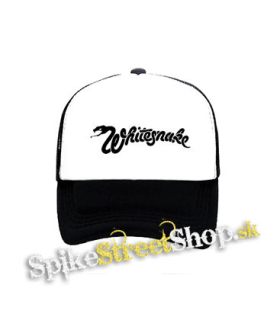 WHITESNAKE - Logo - čiernobiela sieťkovaná šiltovka model "Trucker"