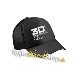 30 SECONDS TO MARS - Big Logo - čierna sieťkovaná šiltovka model "Trucker Cap"