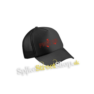 ACDC - Power Up Angus - čierna sieťkovaná šiltovka model "Trucker Cap"
