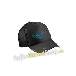 ADDISON RAE - Logo - čierna sieťkovaná šiltovka model "Trucker Cap"