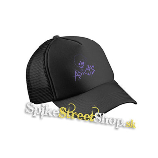 ADICTS - Purple Feline - čierna sieťkovaná šiltovka model "Trucker Cap"