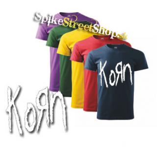 KORN - Original Logo - farebné pánske tričko