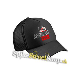 AMONG US - Where - čierna sieťkovaná šiltovka model "Trucker Cap"