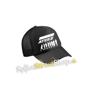 ATEEZ - Logo & Silhouette - čierna sieťkovaná šiltovka model "Trucker Cap"
