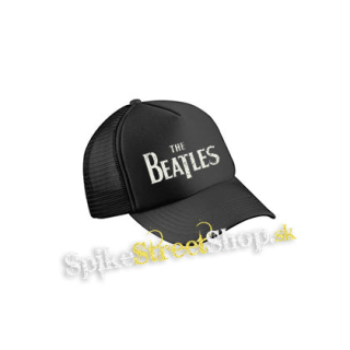 BEATLES - Logo Vintage - čierna sieťkovaná šiltovka model "Trucker Cap"