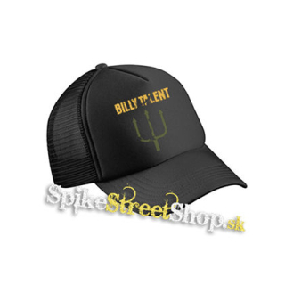 BILLY TALENT - Logo Yellow Green - čierna sieťkovaná šiltovka model "Trucker Cap"