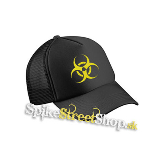 BIOHAZARD - Znak - čierna sieťkovaná šiltovka model "Trucker Cap"