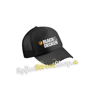 BLACK & DECKER - Logo - čierna sieťkovaná šiltovka model "Trucker Cap"