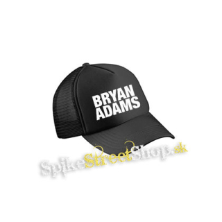 BRYAN ADAMS - Logo - čierna sieťkovaná šiltovka model "Trucker Cap"
