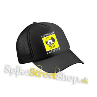 BT21 - Passionate Chimmy - čierna sieťkovaná šiltovka model "Trucker Cap"