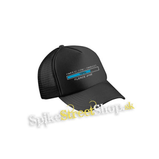 FART IS LOADING - čierna sieťkovaná šiltovka model "Trucker Cap"