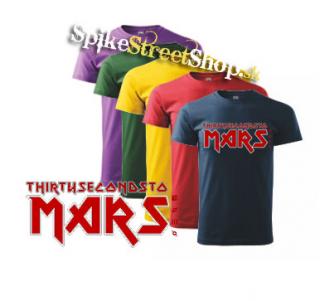 30 SECONDS TO MARS - Iron Maiden Logo - farebné pánske tričko