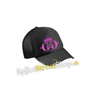 GIRLS´ GENERATION - Pink Logo - čierna sieťkovaná šiltovka model "Trucker Cap"