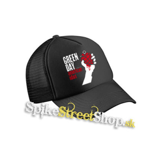 GREEN DAY - American Idiot - čierna sieťkovaná šiltovka model "Trucker Cap"