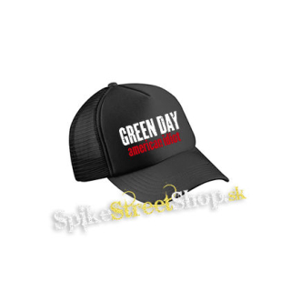 GREEN DAY - American Idiot Slogan - čierna sieťkovaná šiltovka model "Trucker Cap"