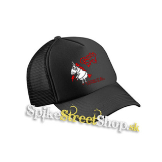 GREEN DAY - Red Father Of All Motherfuckers - čierna sieťkovaná šiltovka model "Trucker Cap"