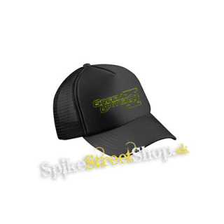 GREEN LANTERN - Logo Neon - čierna sieťkovaná šiltovka model "Trucker Cap"