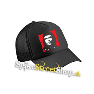 CHE GUEVARA - Motive 2 - čierna sieťkovaná šiltovka model "Trucker Cap"