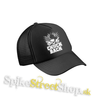 CHUCK NORRIS - Chuck Is Back - čierna sieťkovaná šiltovka model "Trucker Cap"