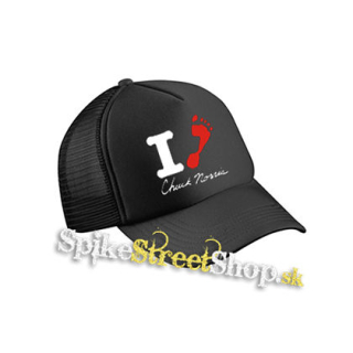 CHUCK NORRIS - I Love Chuck Norris - čierna sieťkovaná šiltovka model "Trucker Cap"
