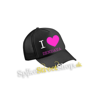 I LOVE ZENDAYA - čierna sieťkovaná šiltovka model "Trucker Cap"
