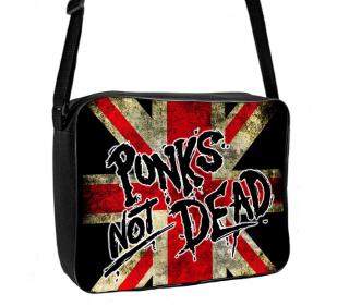 PUNKS NOT DEAD - UK FLAG - Taška na rameno