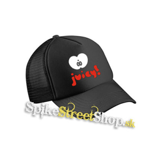 JUICY - čierna sieťkovaná šiltovka model "Trucker Cap"