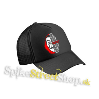 LA CASA DE PAPEL - Professor - čierna sieťkovaná šiltovka model "Trucker Cap"