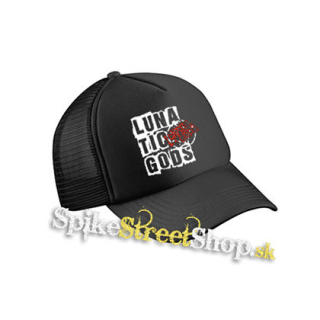 LUNATIC GODS - Logo Lunatic Gods - čierna sieťkovaná šiltovka model "Trucker Cap"