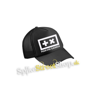 MARTIN GARRIX - Logo Crest - čierna sieťkovaná šiltovka model "Trucker Cap"