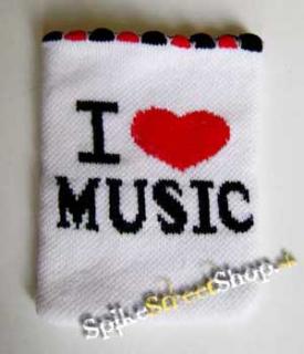 I LOVE MUSIC - púzdro ponožka na mobil