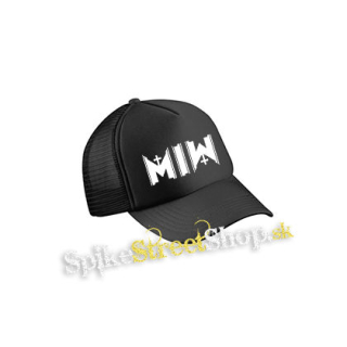MOTIONLESS IN WHITE - Cemetery Logo - čierna sieťkovaná šiltovka model "Trucker Cap"