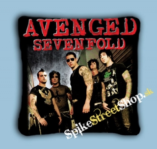 AVENGED SEVENFOLD - Red Logo & Band - vankúš