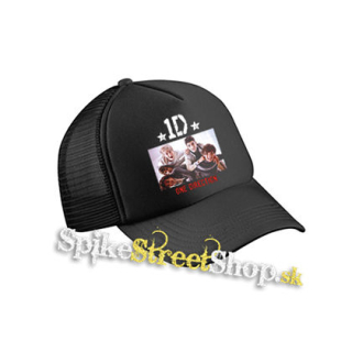 ONE DIRECTION - Star - čierna sieťkovaná šiltovka model "Trucker Cap"