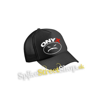 ONYX - Logo - čierna sieťkovaná šiltovka model "Trucker Cap"
