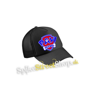 PAW PATROL - LABKOVÁ PATROLA - Logo Color - čierna sieťkovaná šiltovka model "Trucker Cap"