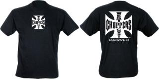 WEST COAST CHOPPERS - Iron Cross Black - tričko pánske