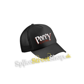 POPPY PLAYTIME - Logo - čierna sieťkovaná šiltovka model "Trucker Cap"