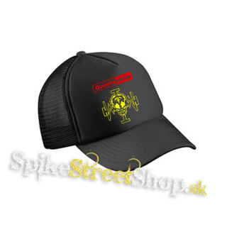 QUEENSRYCHE - Operation Mindcrime Crest - čierna sieťkovaná šiltovka model "Trucker Cap"