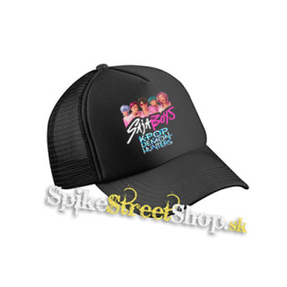 SAJA BOYS - Kpop Demon Hunters - čierna sieťkovaná šiltovka model "Trucker Cap"